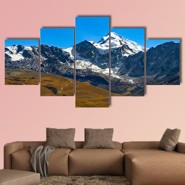 View of Huayna Potosi Mountain into Cordillera Real near La Paz, canvas wall art