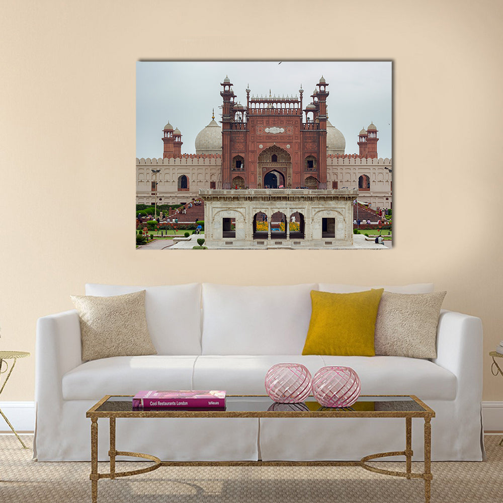 Badshahi Mosque in Lahore, Pakistan  Multi Panel Canvas Wall Art