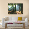 Morning in the forest multi panel canvas wall art