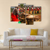 Gishora drummer in Burundi Multi panel canvas wall art