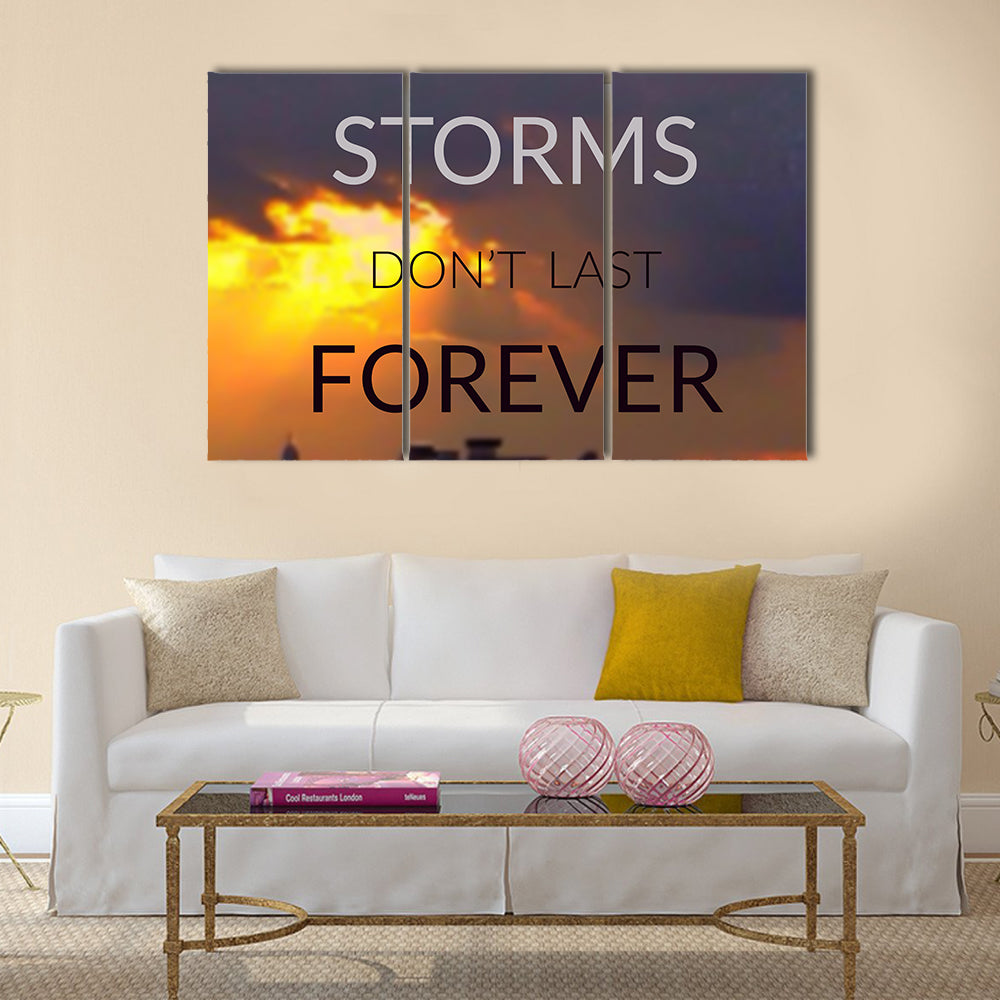 Inspirational quote Multi Panel Canvas Wall Art