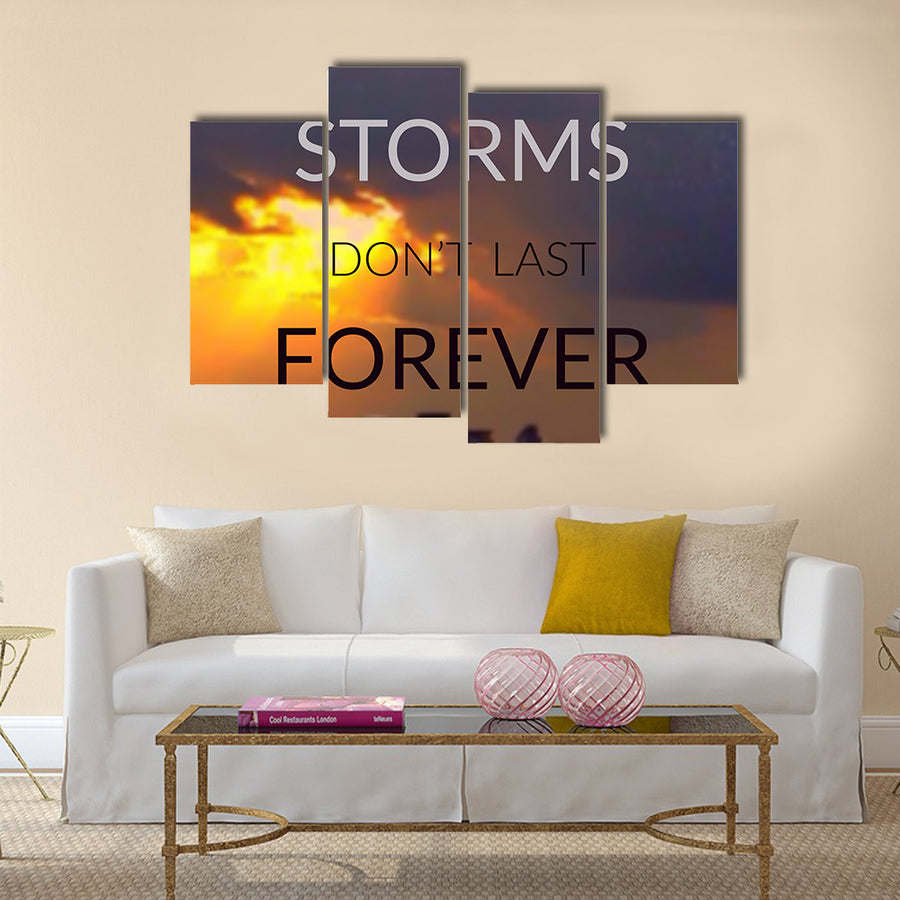 Inspirational quote Multi Panel Canvas Wall Art
