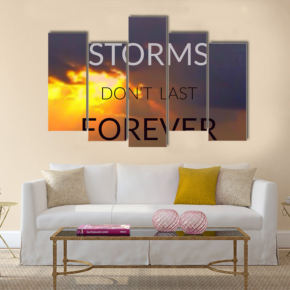 Inspirational quote Multi Panel Canvas Wall Art