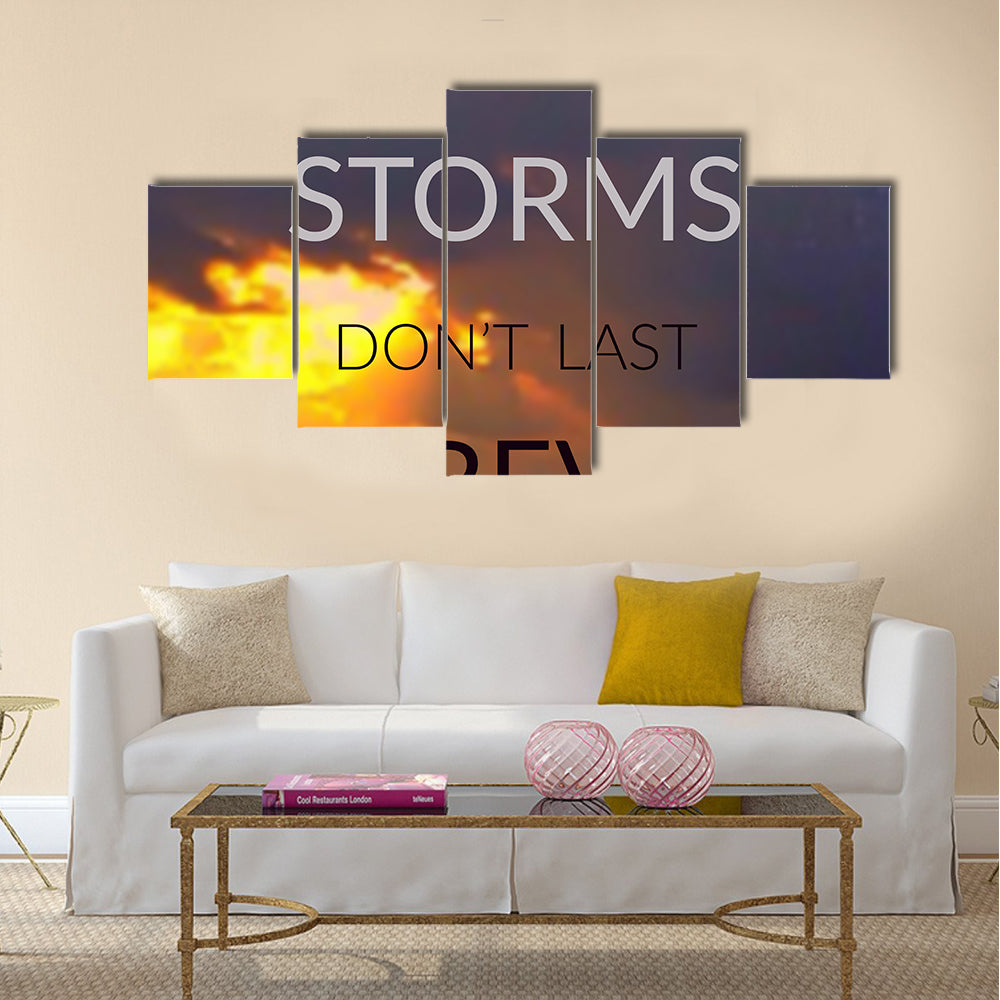 Inspirational quote Multi Panel Canvas Wall Art
