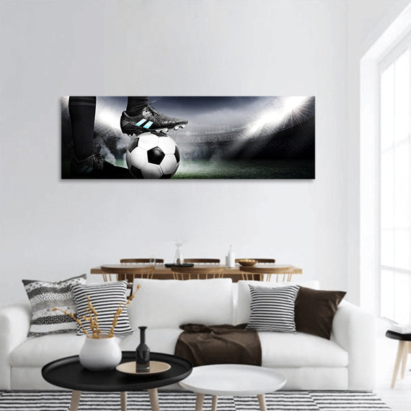 Soccer Panoramic Canvas Wall Art
