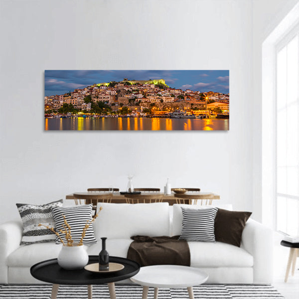 City of Kavala panoramic canvas wall art