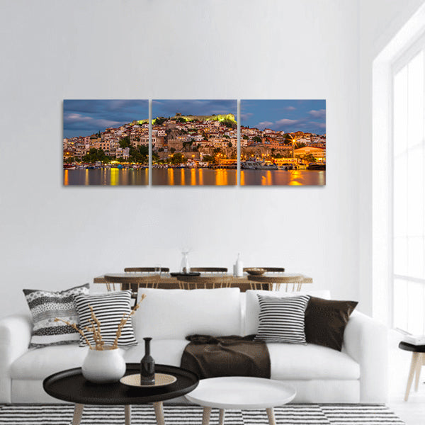 City of Kavala panoramic canvas wall art