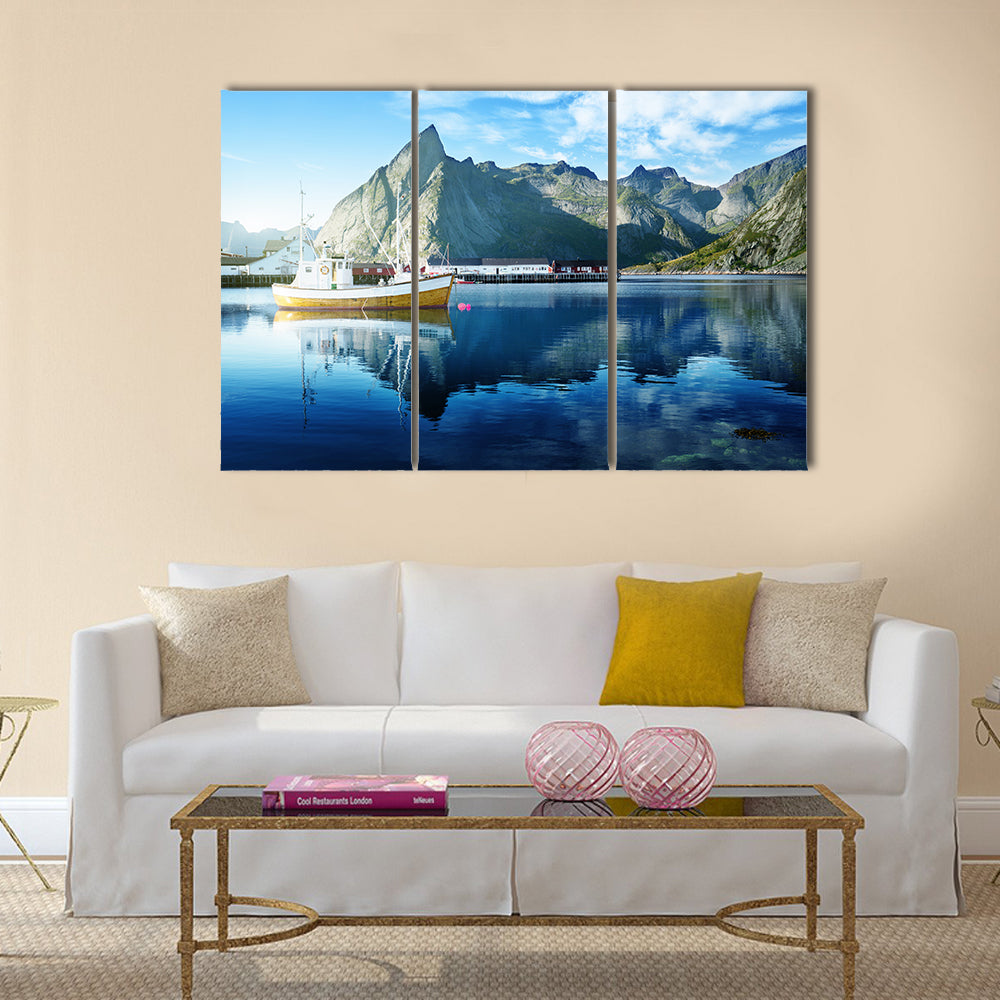 Reine Lofoten islands Norway multi panel canvas wall art