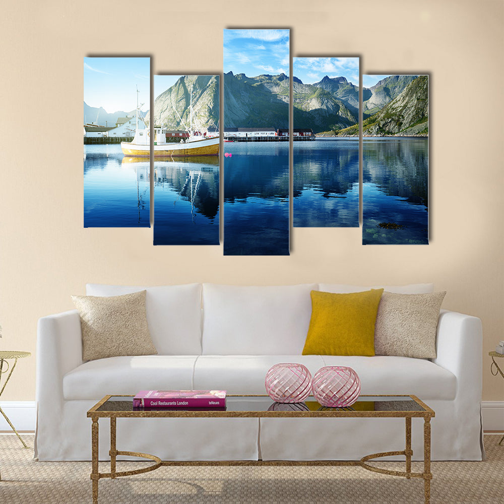 Reine Lofoten islands Norway multi panel canvas wall art