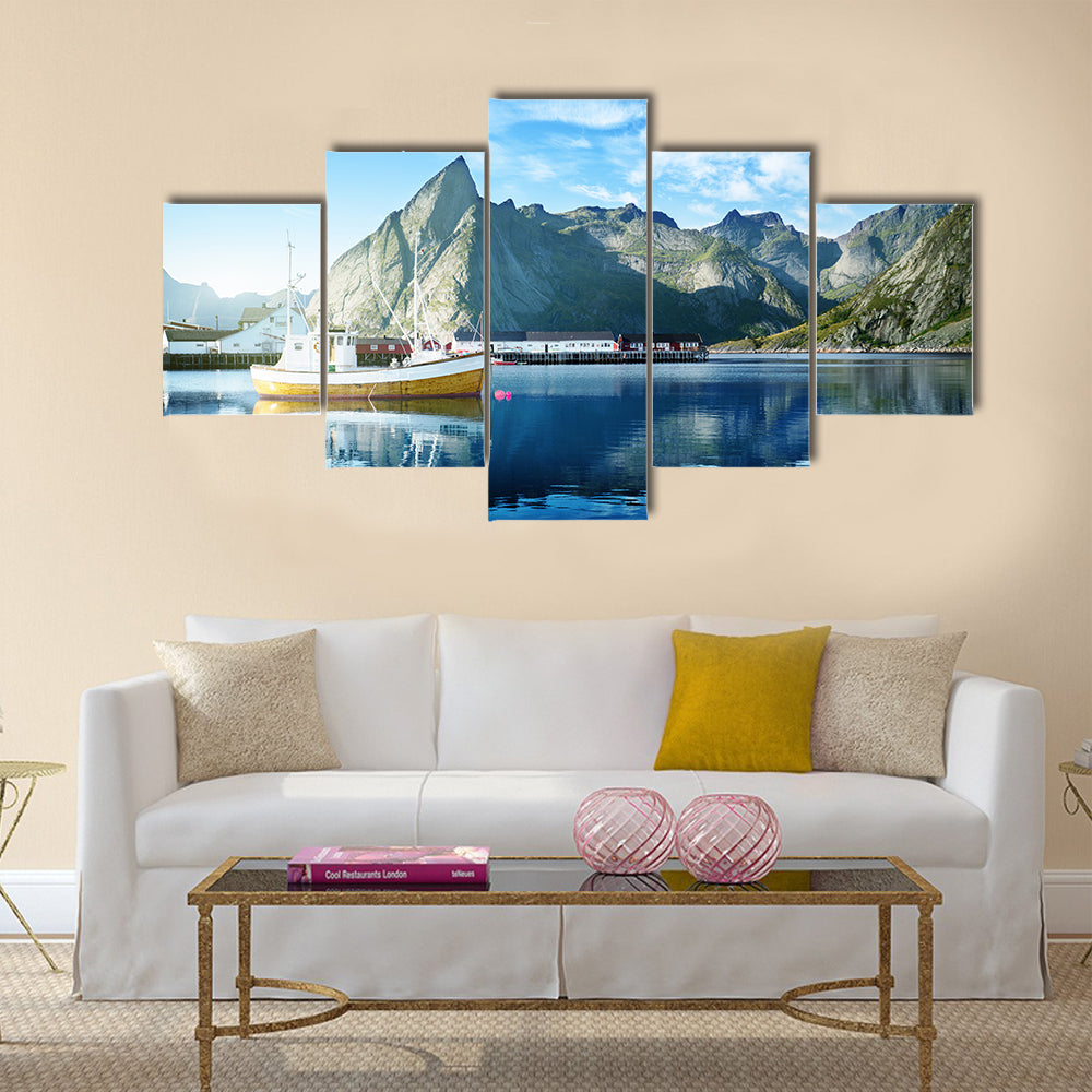 Reine Lofoten islands Norway multi panel canvas wall art