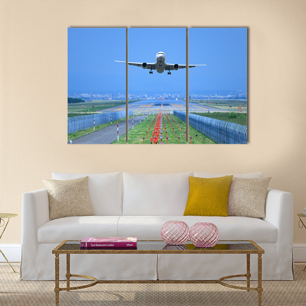 Take off to airliner multi panel canvas wall art