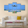 Take off to airliner multi panel canvas wall art