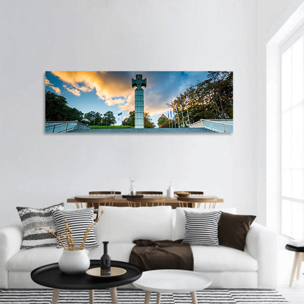 Freedom Square, in Tallinn panoramic canvas wall art