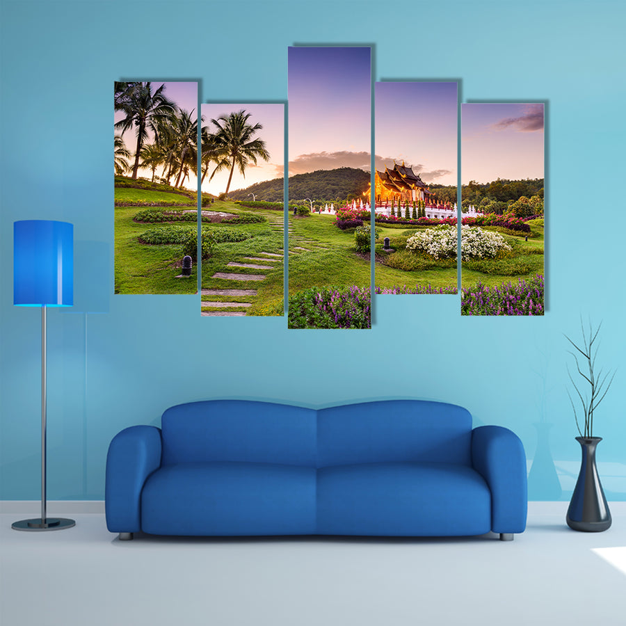 Chiang Mai, Thailand at Royal Flora Ratchaphruek Park multi panel canvas wall art