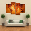 World map paint design art multi panel canvas wall art