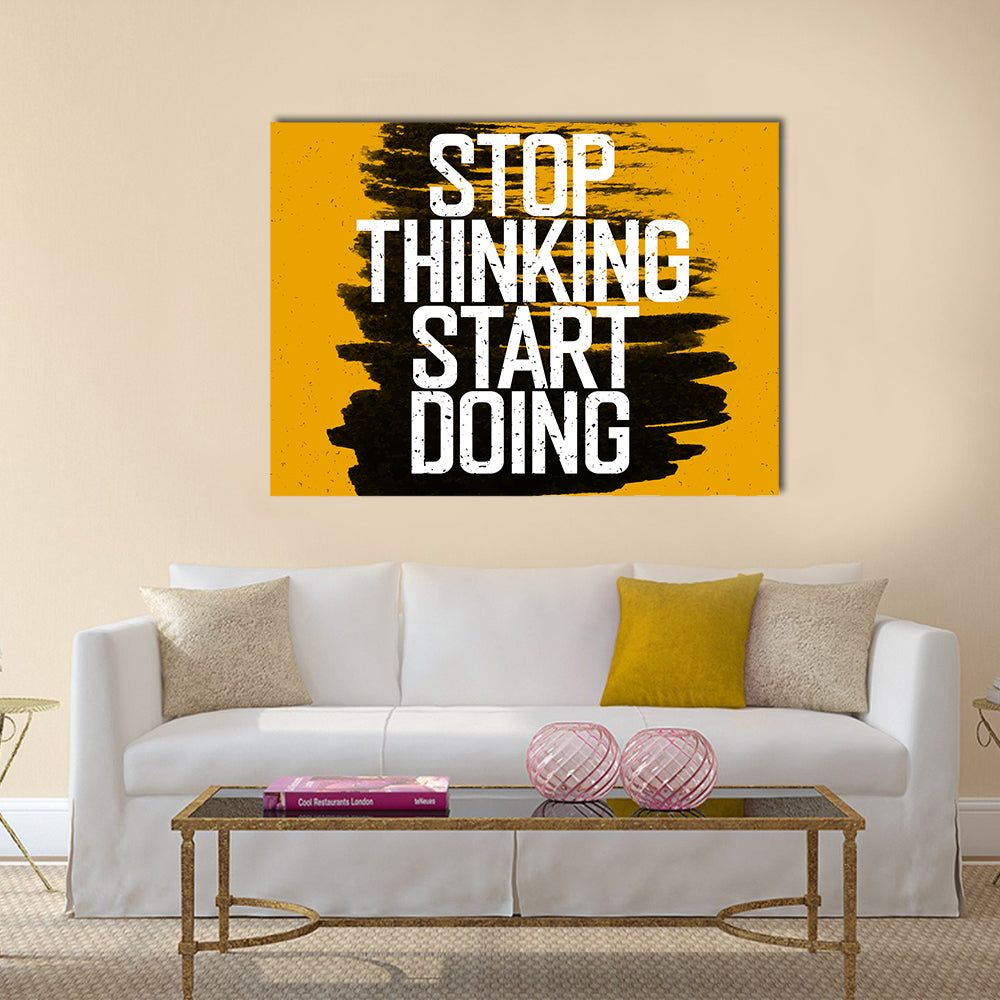 Stop thinking Start doing Multi Panel Canvas Wall Art