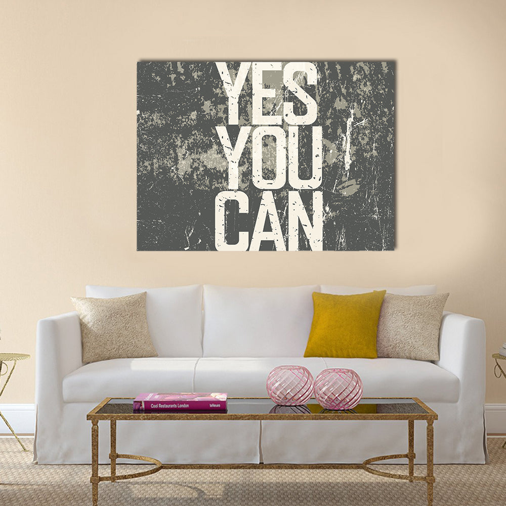 Yes You Can Multi Panel Canvas Wall Art