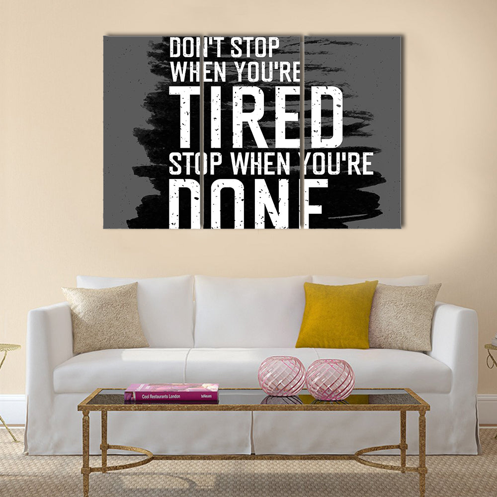 Motivational poster Multi Panel Canvas Wall Art