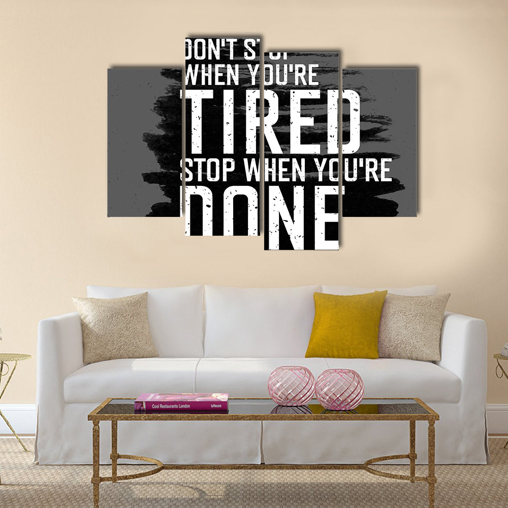 Motivational poster Multi Panel Canvas Wall Art