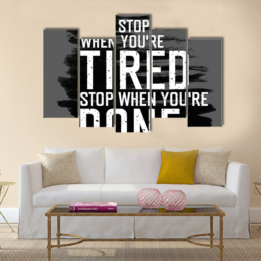 Motivational poster Multi Panel Canvas Wall Art