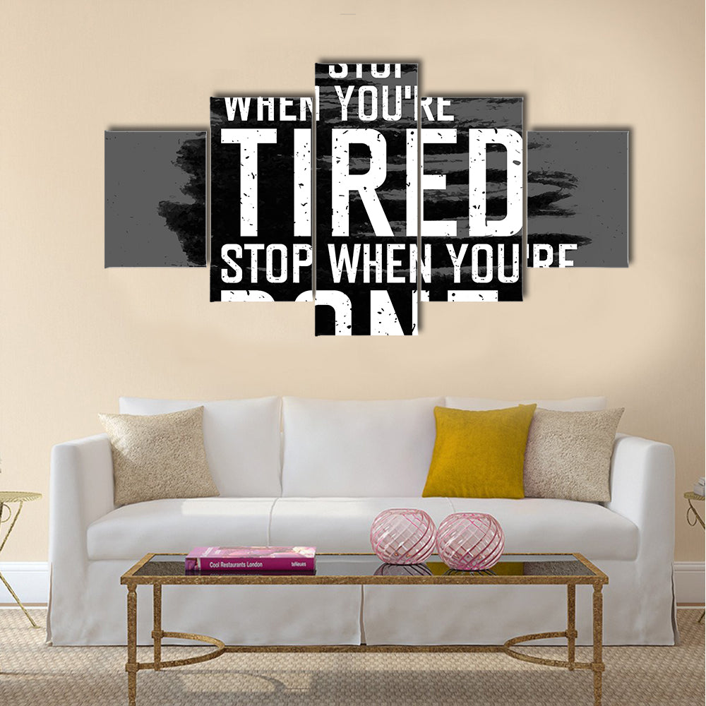 Motivational poster Multi Panel Canvas Wall Art