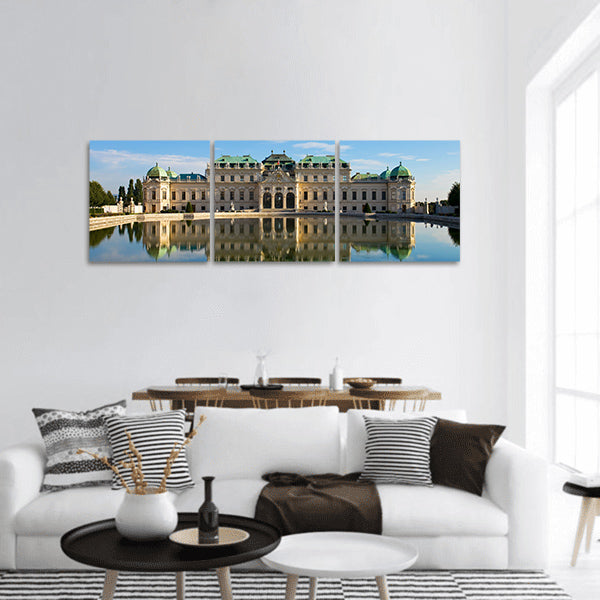Summer palace Belvedere in Vienna panoramic canvas wall art