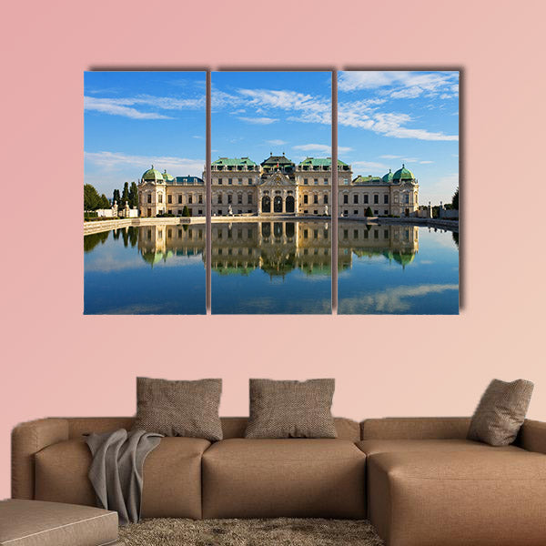 Summer palace Belvedere in Vienna multi panel canvas wall art