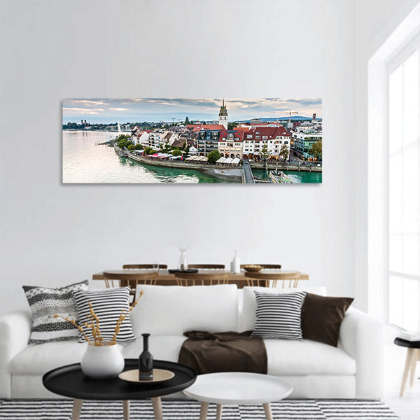 City-Friedrichshafen,Lake Constance ,Germany, Europe Panoramic Canvas Wall Art