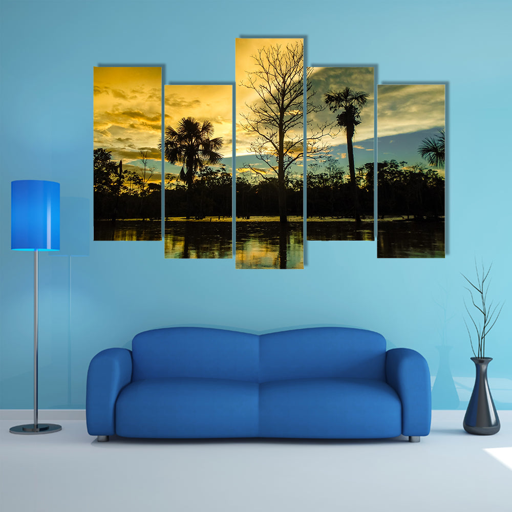 The elegance of the Amazon River Multi Panel Canvas Wall Art