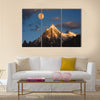 Morning sunrise over Paiyu peak in Karakoram Multi panel canvas wall art