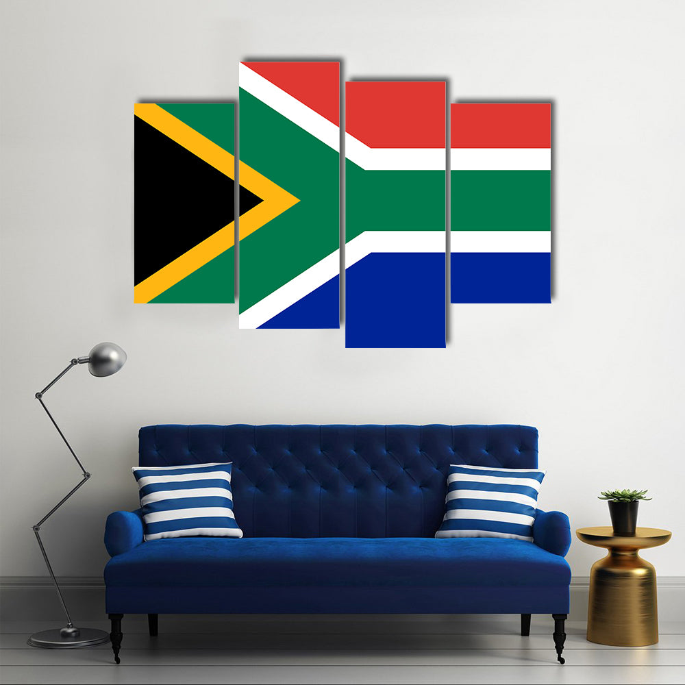 Flag of South Africa Multi panel canvas wall art
