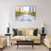 Cheonggyecheon Stream in Seoul City Multi panel canvas wall art