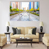 Cheonggyecheon Stream in Seoul City Multi panel canvas wall art