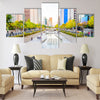 Cheonggyecheon Stream in Seoul City Multi panel canvas wall art