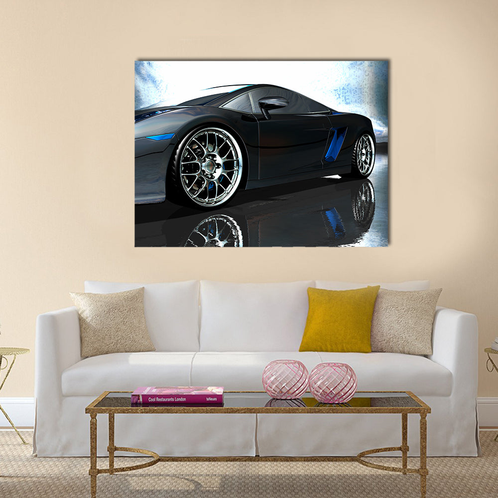 Sports car Multi panel canvas wall art