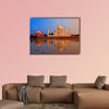 Taj Mahal, Agra, India, on sunset multi panel canvas wall art