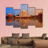 Taj Mahal, Agra, India, on sunset multi panel canvas wall art