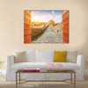 The Great Wall in the sunset,in Beijing, China multi panel canvas wall art