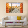 The Great Wall in the sunset,in Beijing, China multi panel canvas wall art