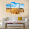 Panorama of dunes of Thar Desert.  Multi panel canvas wall art