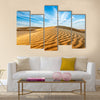 Panorama of dunes of Thar Desert.  Multi panel canvas wall art