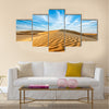 Panorama of dunes of Thar Desert.  Multi panel canvas wall art