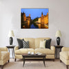 view of "Rozenhoedkaai" Brugge Belgium Multi panel canvas wall art