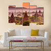 Bagan, Myanmar old temples Multi panel canvas wall art