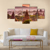 Bagan, Myanmar old temples Multi panel canvas wall art