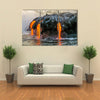 Sea view of Kilauea Volcano in Big Island, Hawaii, United States multi panel canvas wall art