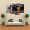 Sea view of Kilauea Volcano in Big Island, Hawaii, United States multi panel canvas wall art