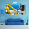 robotic hand machine tool at industrial manufacture factory multi panel canvas wall art