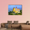 Panoramic view of Pena palace, Sintra, Portugal multi panel canvas wall art