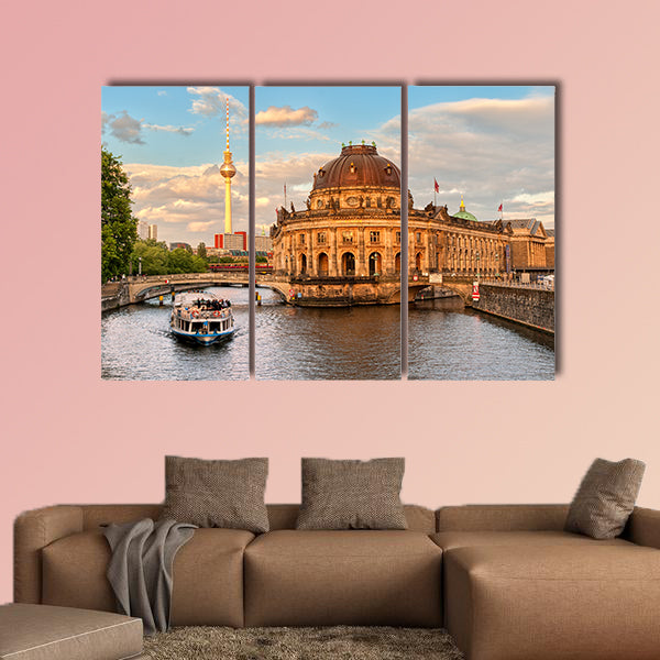 Museum Island on Spree River, Germany multi panel canvas wall art